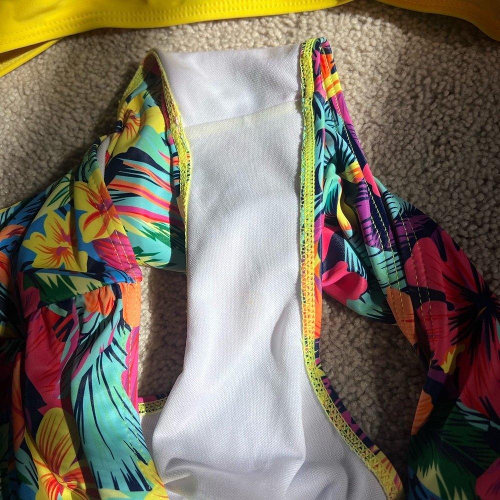 Vibrant Yellow Ruffle Bikini Set - Picture 5 of 8